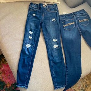 Abercrombie kids SLIM pull on jean leggings